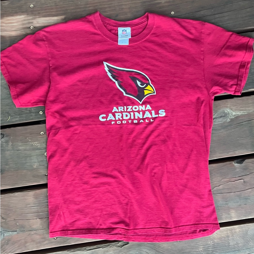 x Nfl Arizona Cardinals T-Shirt Men Red  Crew Neck Short Sleeve Team Apparal
